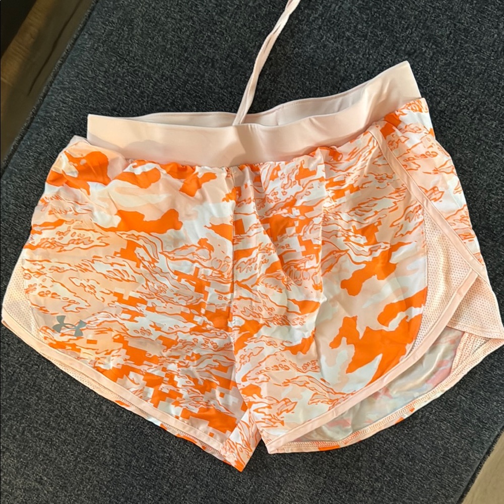 Under Armour Orange and Pink Athletic Shorts for Active Comfort